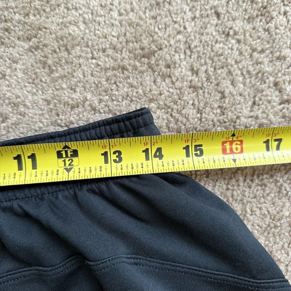 Champion Sweatpants Mens Large 28x29 Black Fleece Pockets Drawstring Fabric Pull - Picture 10 of 15